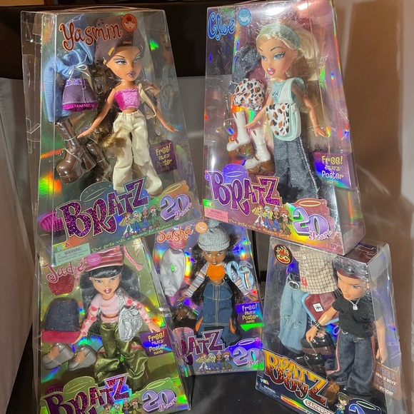 Bratz 2021 20th Anniversary ALL 5 Cloe Sasha Jade Yasmin Cameron NRFB